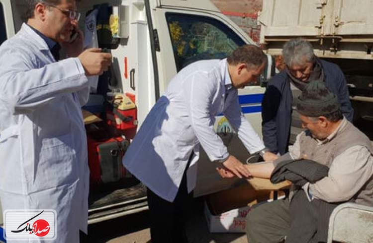 اعزام تیم پزشکی بیمارستان بانک ملی به مناطق زلزله زده