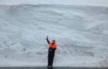 رکورد تاریخی برف در ایران؛ ارتفاع برف دو برابر قد یک انسان بالغ شد!